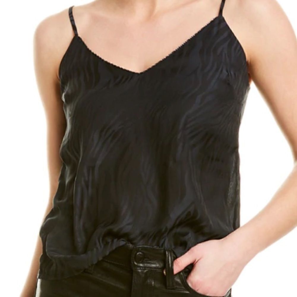 NWT David Lerner Elsa Vneck with Chain Detail
